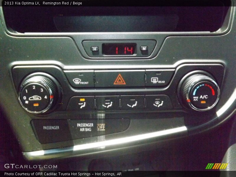 Remington Red / Beige 2013 Kia Optima LX