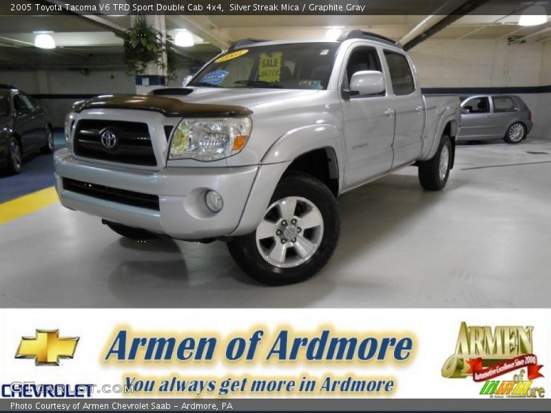 Silver Streak Mica / Graphite Gray 2005 Toyota Tacoma V6 TRD Sport Double Cab 4x4