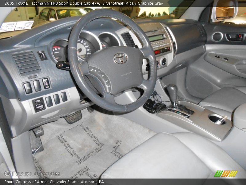Silver Streak Mica / Graphite Gray 2005 Toyota Tacoma V6 TRD Sport Double Cab 4x4