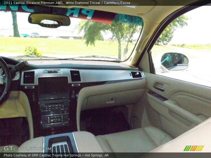 White Diamond Tricoat / Cashmere/Cocoa 2011 Cadillac Escalade Premium AWD