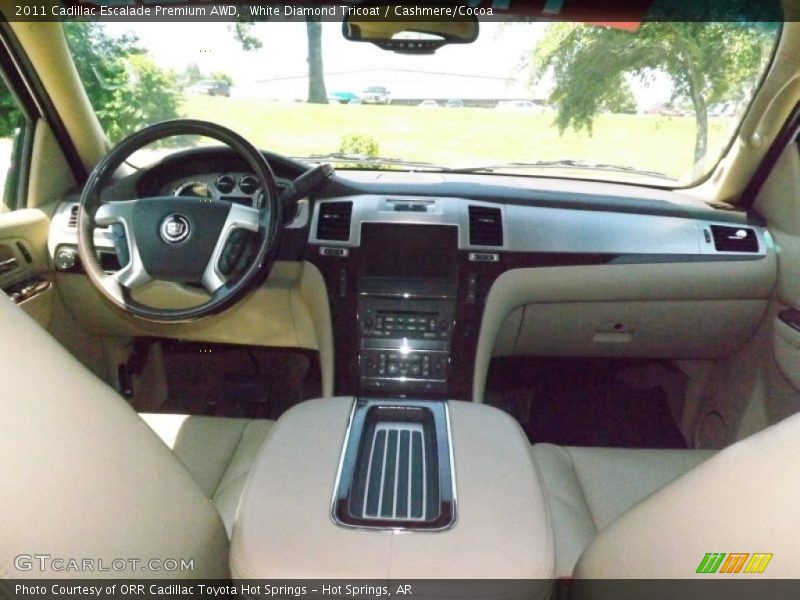White Diamond Tricoat / Cashmere/Cocoa 2011 Cadillac Escalade Premium AWD