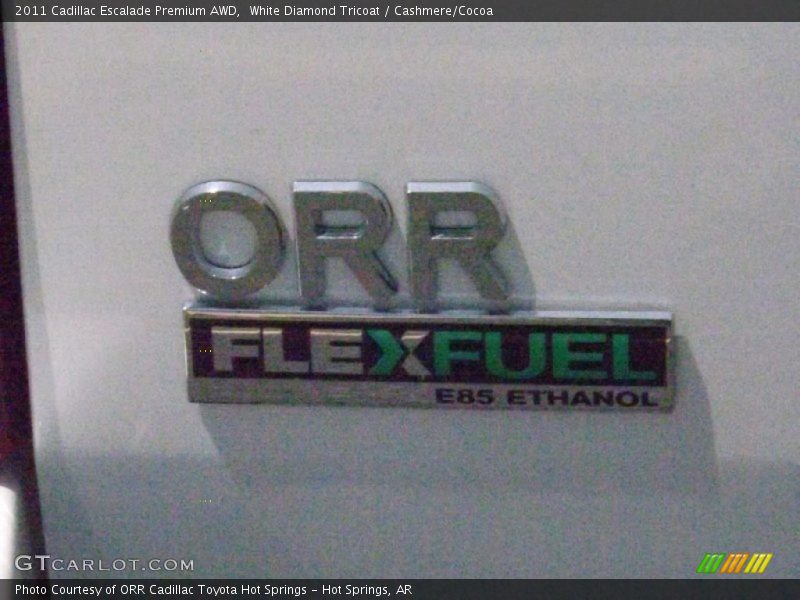 White Diamond Tricoat / Cashmere/Cocoa 2011 Cadillac Escalade Premium AWD