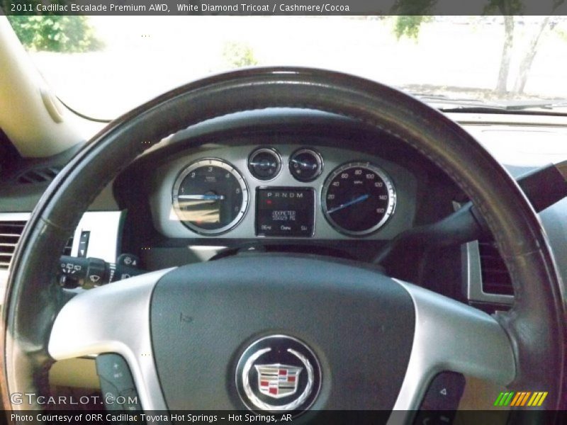 White Diamond Tricoat / Cashmere/Cocoa 2011 Cadillac Escalade Premium AWD