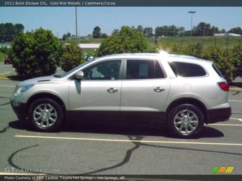 Gold Mist Metallic / Cashmere/Cocoa 2011 Buick Enclave CXL