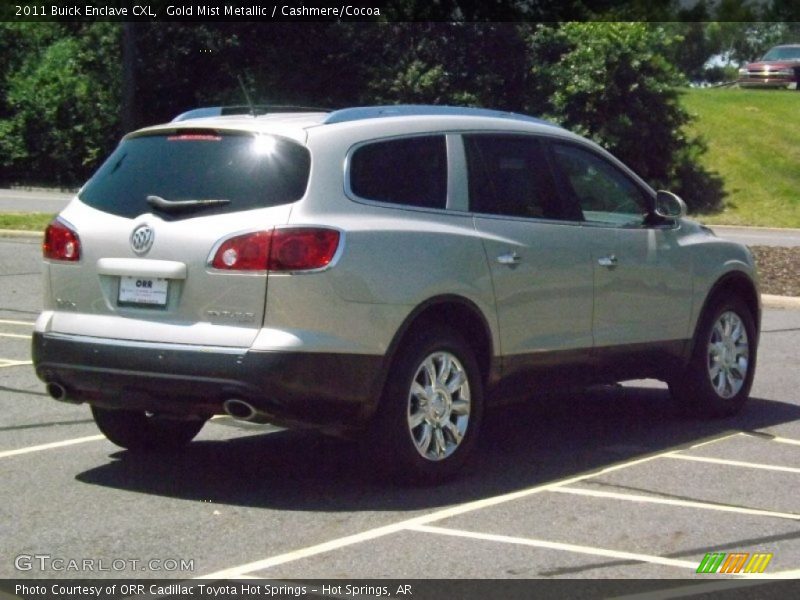 Gold Mist Metallic / Cashmere/Cocoa 2011 Buick Enclave CXL