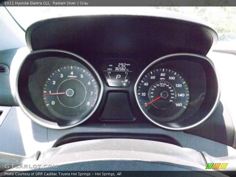 Radiant Silver / Gray 2011 Hyundai Elantra GLS