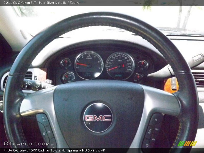 Pure Silver Metallic / Ebony 2011 GMC Yukon SLT