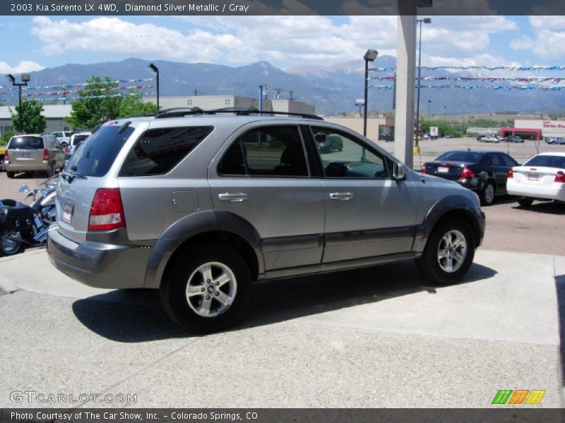 Diamond Silver Metallic / Gray 2003 Kia Sorento LX 4WD