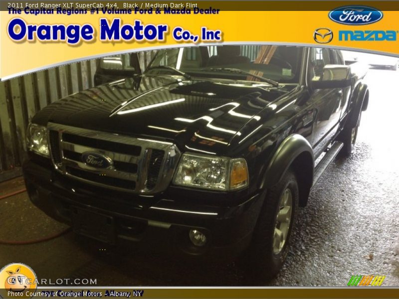 Black / Medium Dark Flint 2011 Ford Ranger XLT SuperCab 4x4