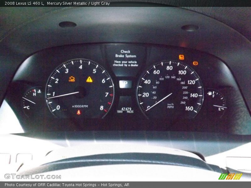 Mercury Silver Metallic / Light Gray 2008 Lexus LS 460 L