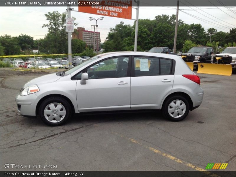 Brilliant Silver Metallic / Charcoal 2007 Nissan Versa S
