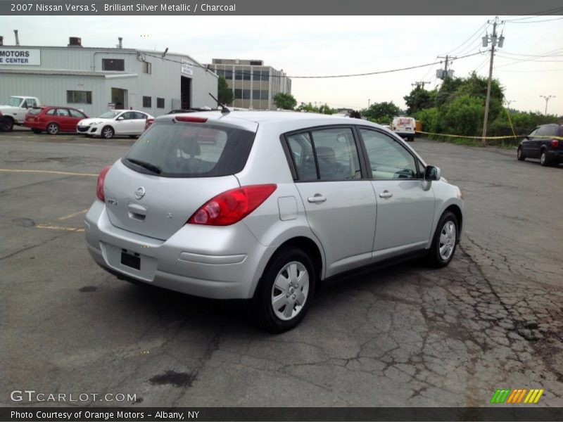 Brilliant Silver Metallic / Charcoal 2007 Nissan Versa S