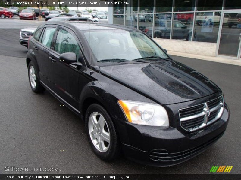 Brilliant Black Crystal Pearl / Dark Slate Gray 2009 Dodge Caliber SXT