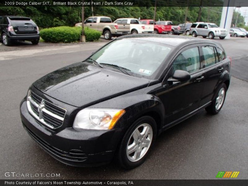 Brilliant Black Crystal Pearl / Dark Slate Gray 2009 Dodge Caliber SXT