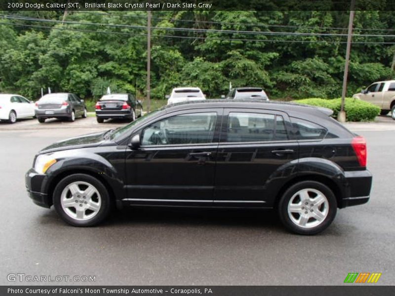 Brilliant Black Crystal Pearl / Dark Slate Gray 2009 Dodge Caliber SXT