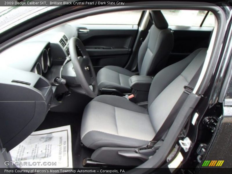 Brilliant Black Crystal Pearl / Dark Slate Gray 2009 Dodge Caliber SXT