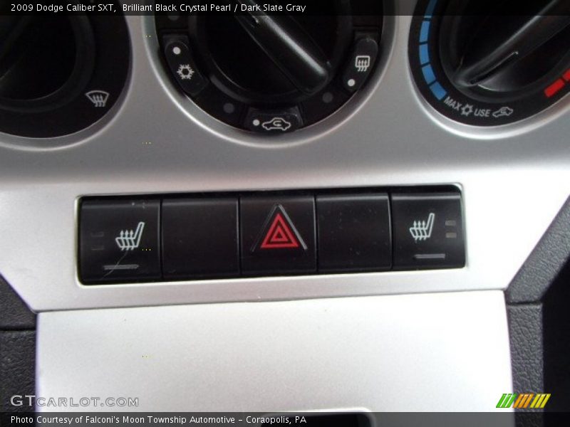 Brilliant Black Crystal Pearl / Dark Slate Gray 2009 Dodge Caliber SXT