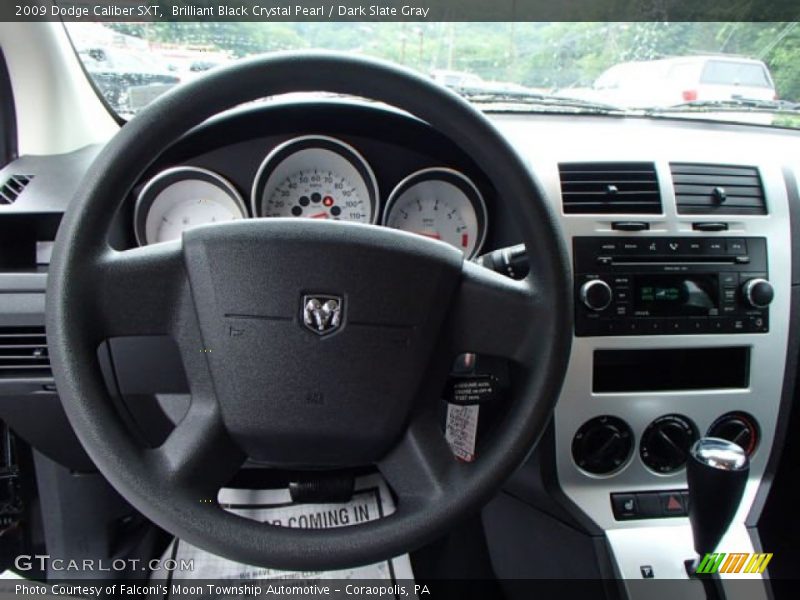 Brilliant Black Crystal Pearl / Dark Slate Gray 2009 Dodge Caliber SXT