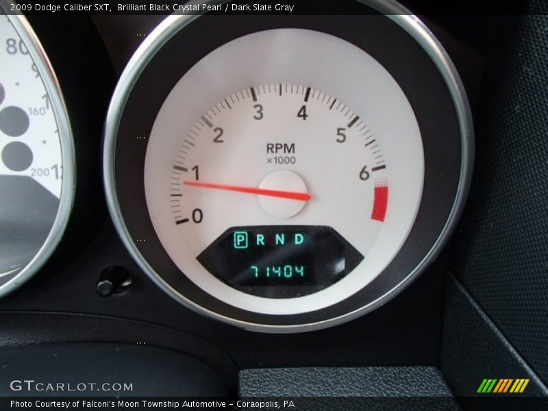 Brilliant Black Crystal Pearl / Dark Slate Gray 2009 Dodge Caliber SXT