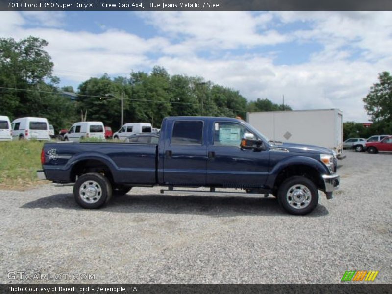 Blue Jeans Metallic / Steel 2013 Ford F350 Super Duty XLT Crew Cab 4x4