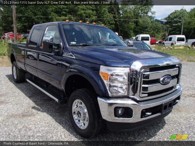 Blue Jeans Metallic / Steel 2013 Ford F350 Super Duty XLT Crew Cab 4x4