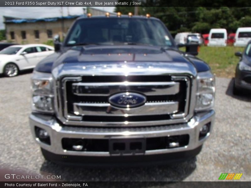 Blue Jeans Metallic / Steel 2013 Ford F350 Super Duty XLT Crew Cab 4x4