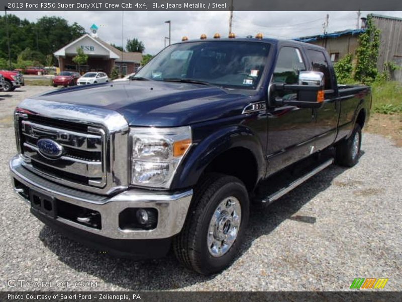 Blue Jeans Metallic / Steel 2013 Ford F350 Super Duty XLT Crew Cab 4x4