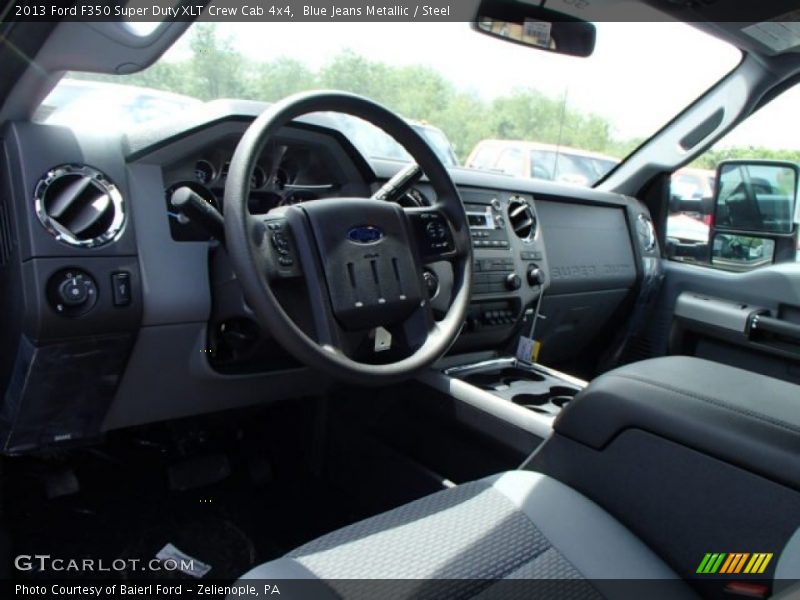 Blue Jeans Metallic / Steel 2013 Ford F350 Super Duty XLT Crew Cab 4x4
