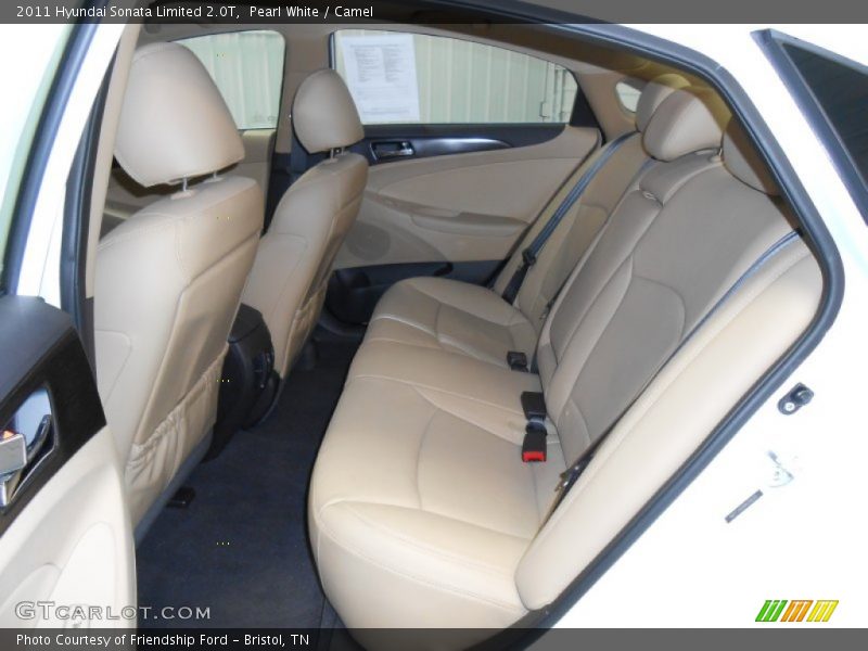 Pearl White / Camel 2011 Hyundai Sonata Limited 2.0T