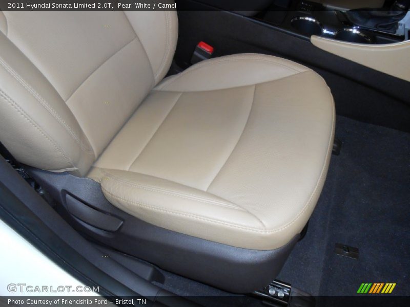 Pearl White / Camel 2011 Hyundai Sonata Limited 2.0T