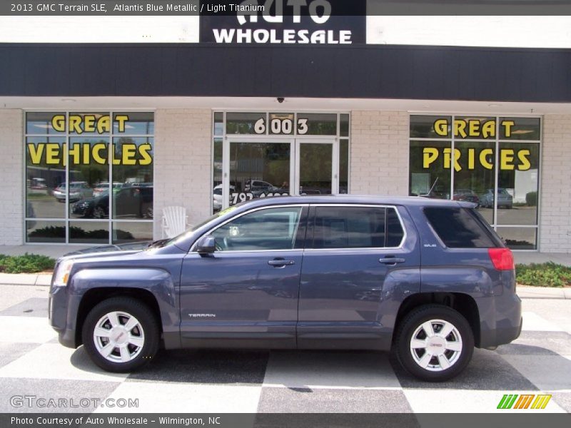 Atlantis Blue Metallic / Light Titanium 2013 GMC Terrain SLE