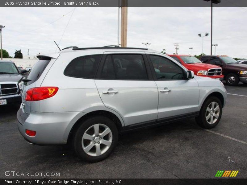 Bright Silver / Black 2009 Hyundai Santa Fe Limited