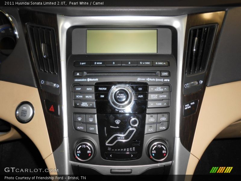 Pearl White / Camel 2011 Hyundai Sonata Limited 2.0T