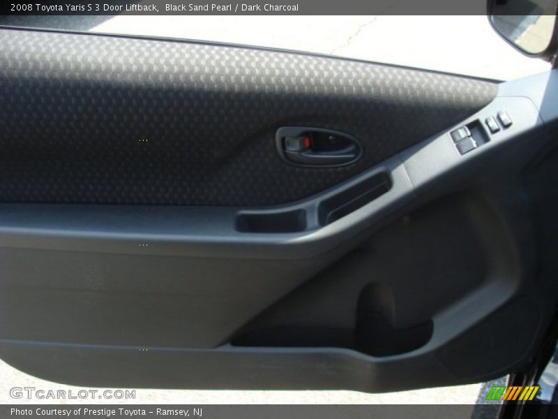 Black Sand Pearl / Dark Charcoal 2008 Toyota Yaris S 3 Door Liftback