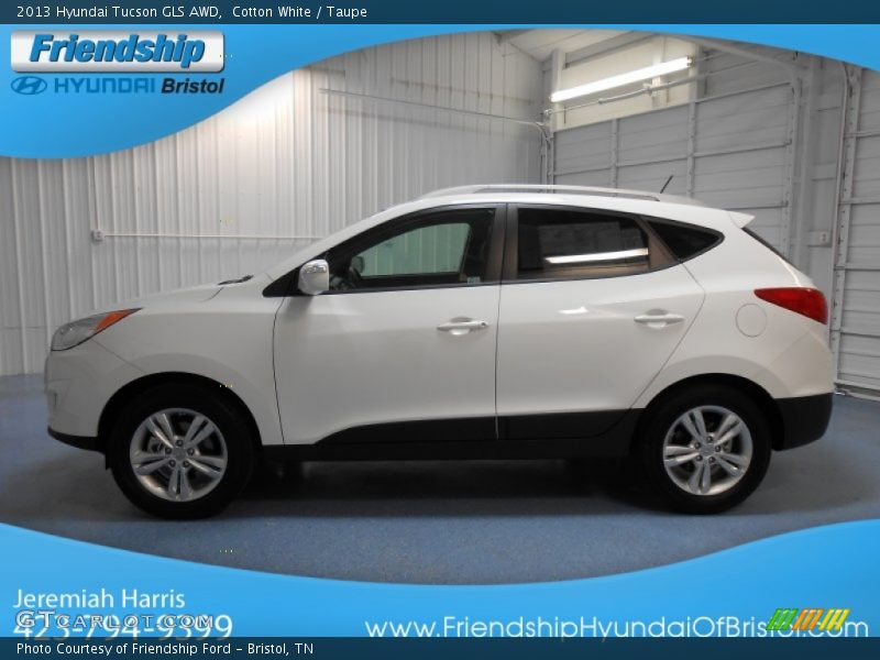 Cotton White / Taupe 2013 Hyundai Tucson GLS AWD