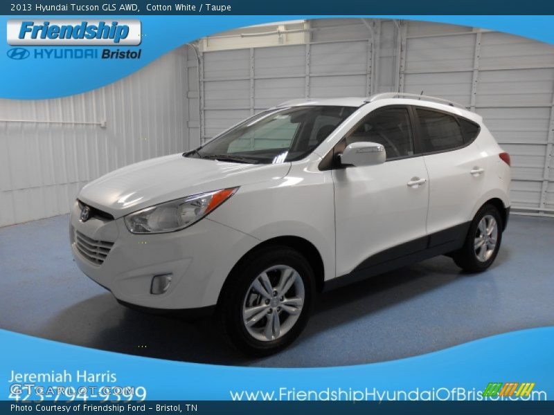Cotton White / Taupe 2013 Hyundai Tucson GLS AWD