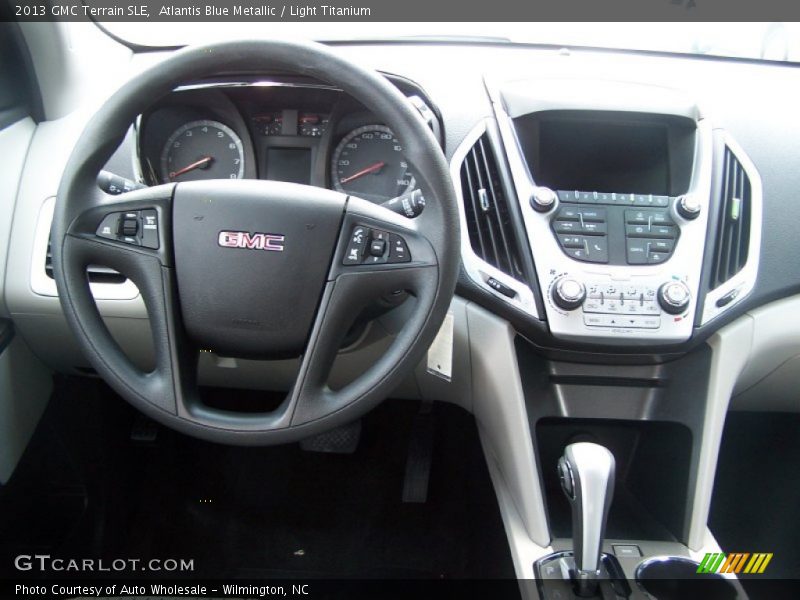 Atlantis Blue Metallic / Light Titanium 2013 GMC Terrain SLE