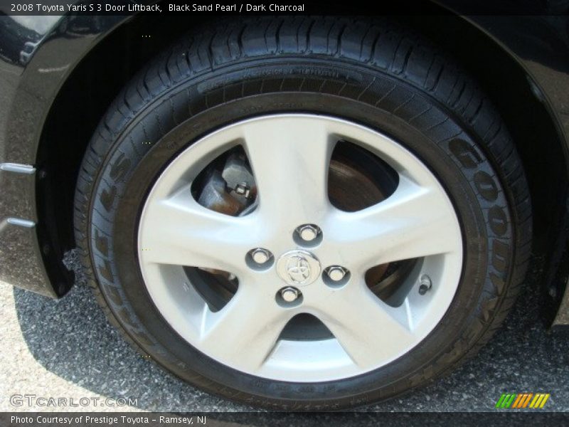 Black Sand Pearl / Dark Charcoal 2008 Toyota Yaris S 3 Door Liftback