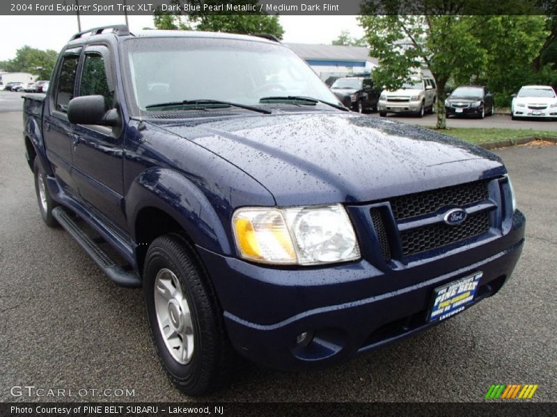 Dark Blue Pearl Metallic / Medium Dark Flint 2004 Ford Explorer Sport Trac XLT