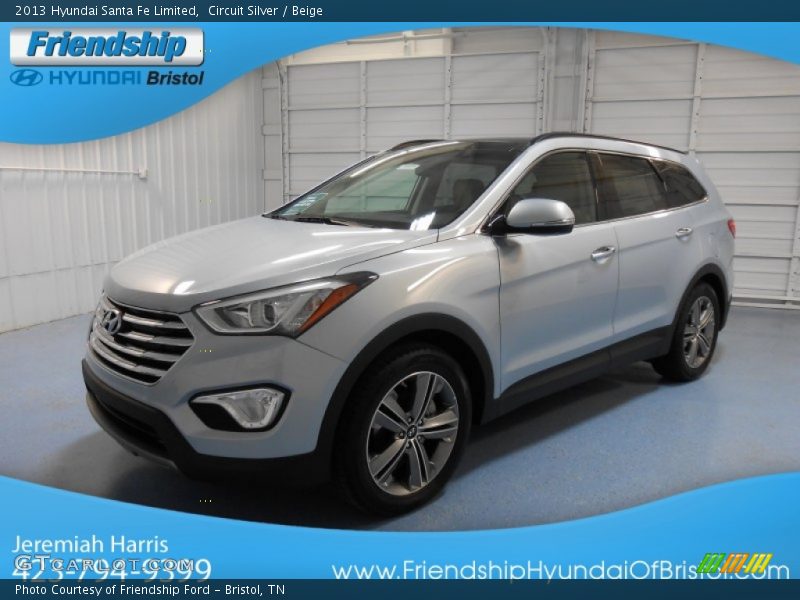 Circuit Silver / Beige 2013 Hyundai Santa Fe Limited