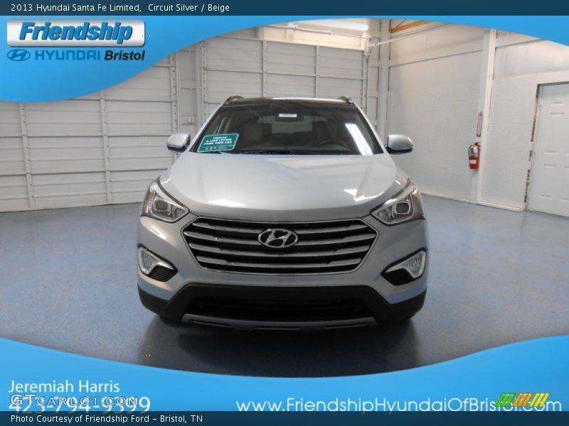 Circuit Silver / Beige 2013 Hyundai Santa Fe Limited