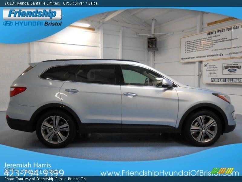 Circuit Silver / Beige 2013 Hyundai Santa Fe Limited