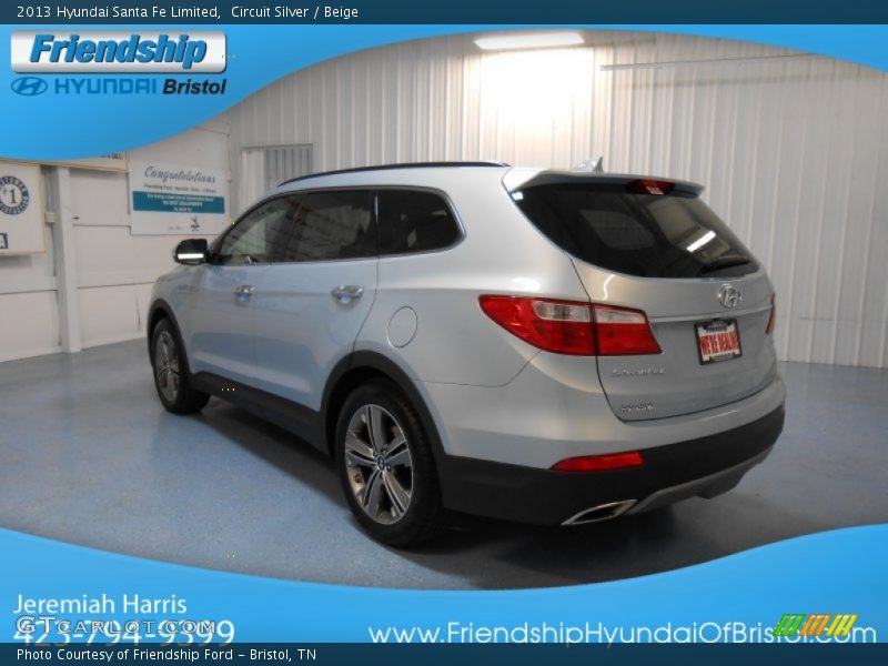 Circuit Silver / Beige 2013 Hyundai Santa Fe Limited
