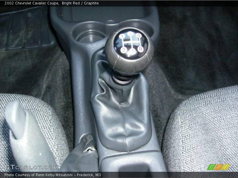 Bright Red / Graphite 2002 Chevrolet Cavalier Coupe