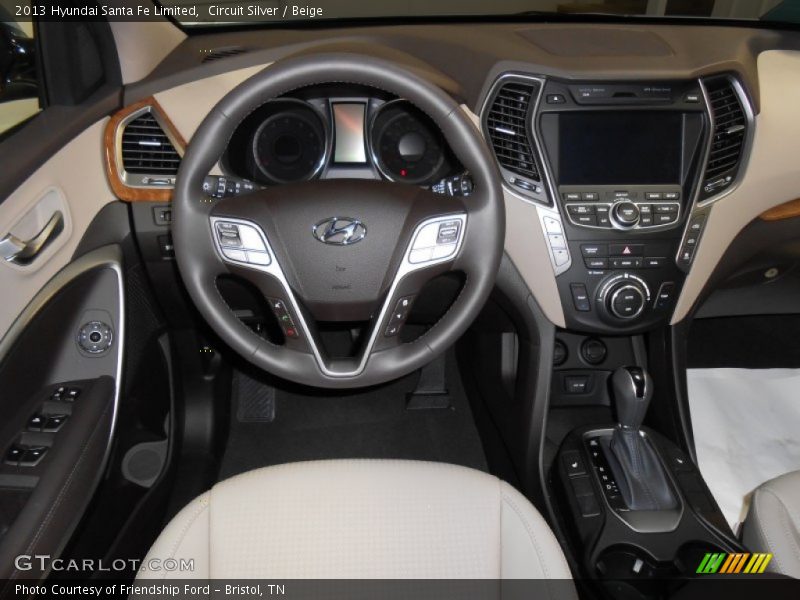 Circuit Silver / Beige 2013 Hyundai Santa Fe Limited