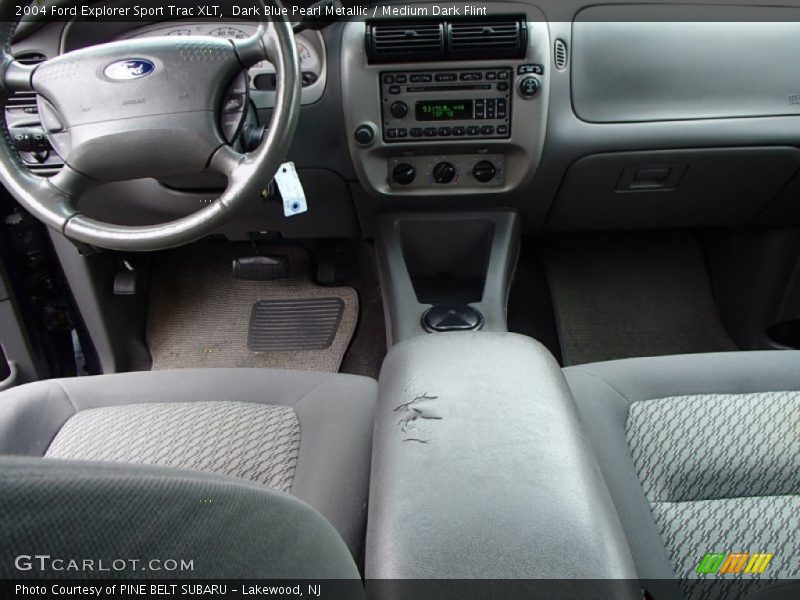 Dark Blue Pearl Metallic / Medium Dark Flint 2004 Ford Explorer Sport Trac XLT