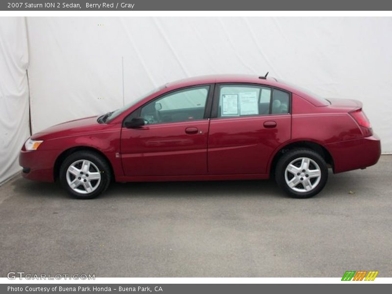 Berry Red / Gray 2007 Saturn ION 2 Sedan