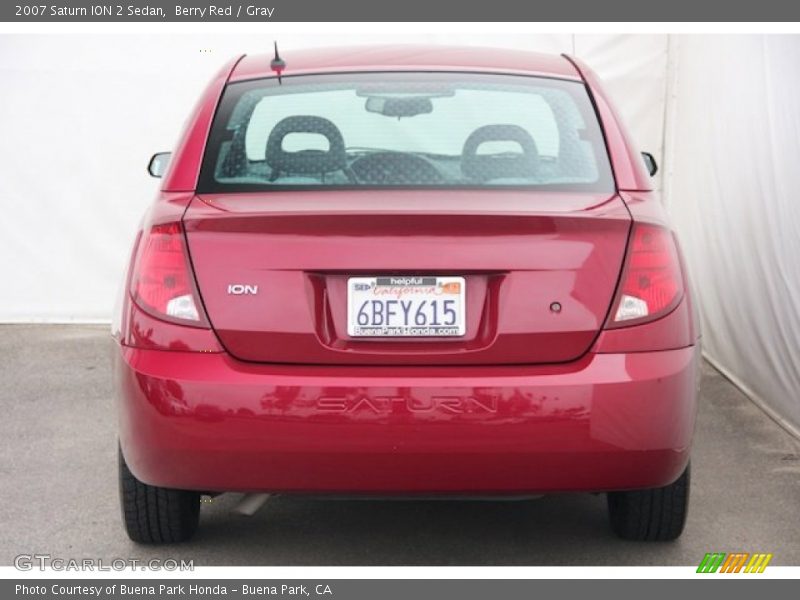 Berry Red / Gray 2007 Saturn ION 2 Sedan
