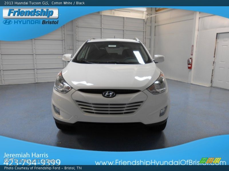 Cotton White / Black 2013 Hyundai Tucson GLS