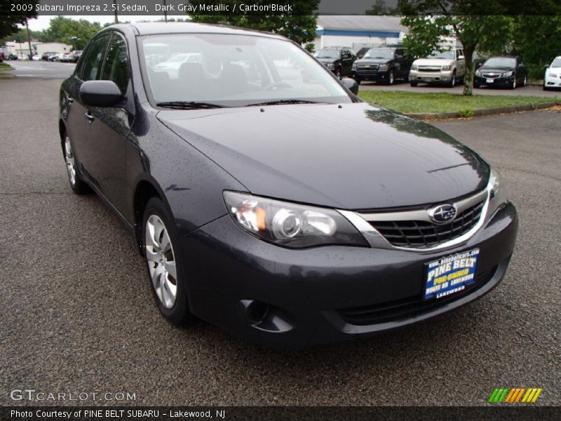Dark Gray Metallic / Carbon Black 2009 Subaru Impreza 2.5i Sedan